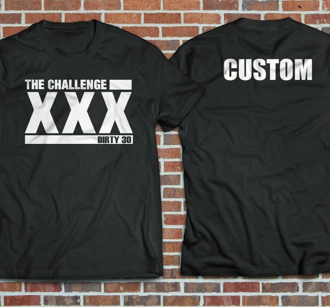 The Challenge MTV T Shirt XXX season dirty thirty 30 white black CUSTOM SM-5XL M