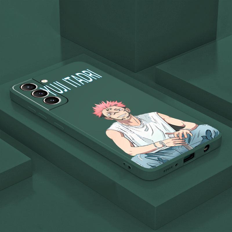 Custodia Jujutsu Kaisen Yuji Itadori Per Samsung Galaxy S10 S21 5g S10e S23 Ultra S20 Fe S8 S9 Plus S22 Quadrata Liquida Morbida