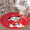 1pc Paw17 Carpet, Round Rug, Comfortable, Suitable for Entryways, Living Rooms, Office, And Bedrooms, Christmas Decoration