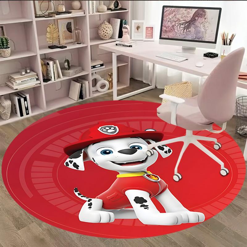 1pc Paw17 Carpet, Round Rug, Comfortable, Suitable for Entryways, Living Rooms, Office, And Bedrooms, Christmas Decoration