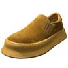 Casual New Doudou Shoes Thin Velvet Thick-soled Lazy Shoes Loose Low-top Leather Surface Cr