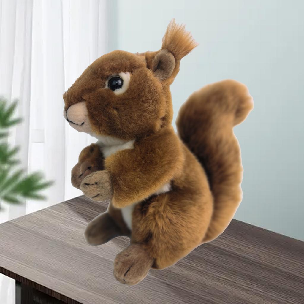 Simulated Squirrel Plush Doll PP Cotton Filled Plush Toy Doll Animal Plush Toy