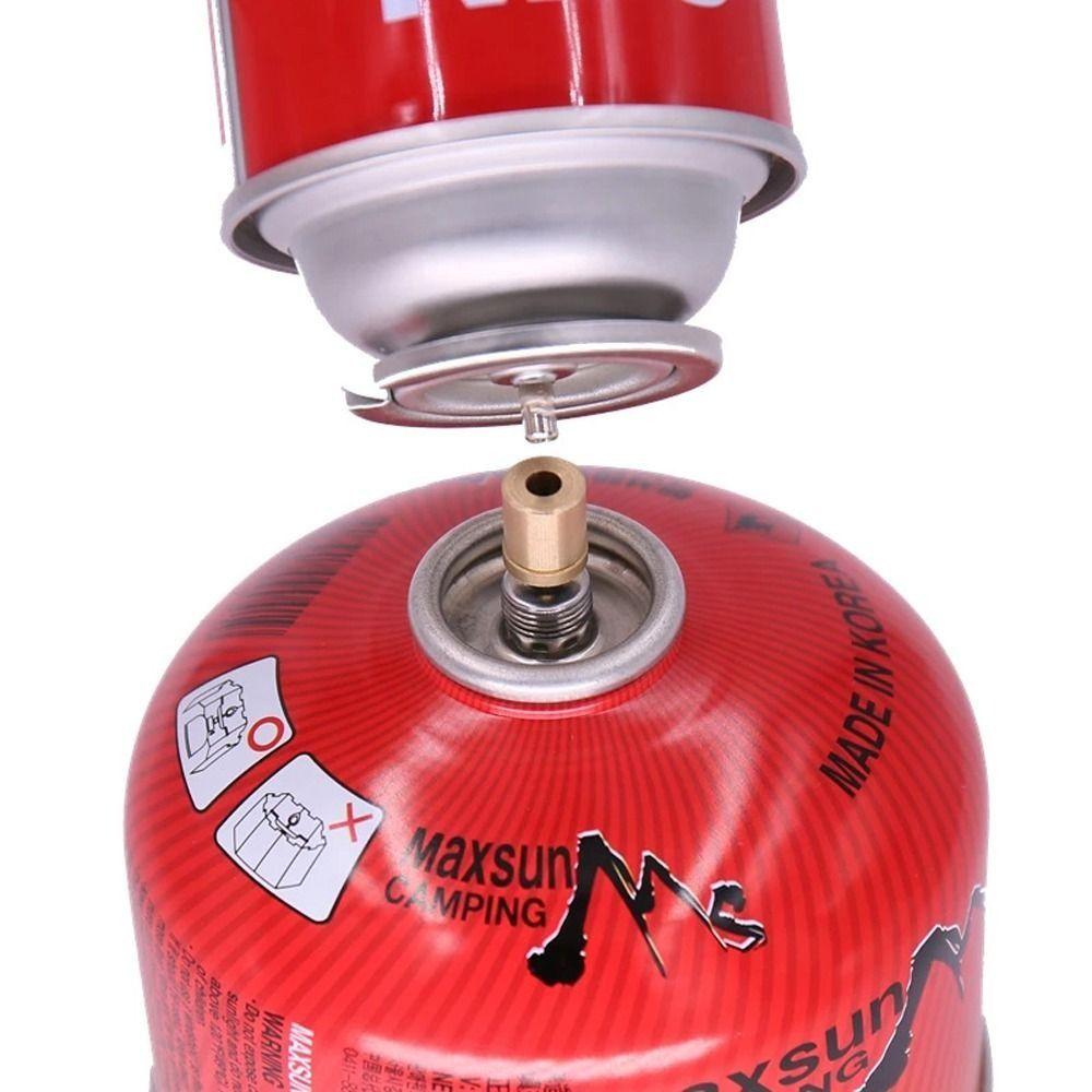 Outdoor Stove Gas Tank Gas Refill Adapter Gas Converter Head Stove Adapter Gas Burn-er Accessories