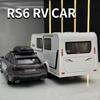 1/32 RS6 Kombi Simulering Legeringsmodeller Bil Leksak Metall Pressgjuten Med Tillbakadragsfunktion Ljud Och Ljus Fordon För Pojkar Leksaker Gåvor Samling