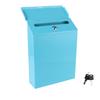 1Pcs Premium Iron Mailbox Vintage Letter Box with Waterproof Design Household Post Box for Ballots and Cards Mailbox