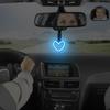 LED Ambient Lighting Car Heart Shaped LED Automotive Decoration Heart-Shaped Car Handle Straps for SUV RV Sedan Truck Auto