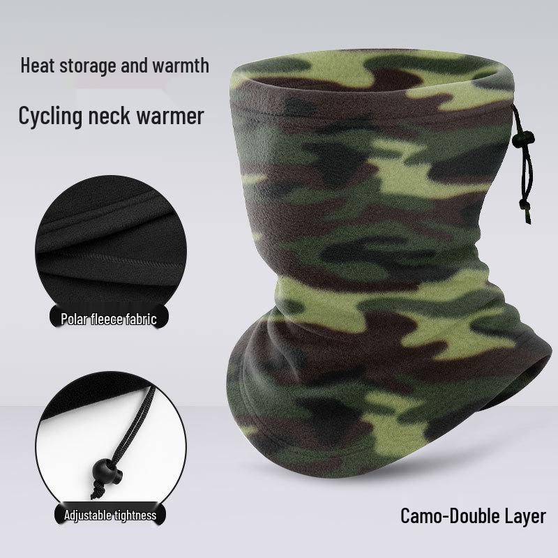 Adjustable Multifunctional Neck Warmer: Windproof Skiing & Cycling Gaiter for Autumn & Winter