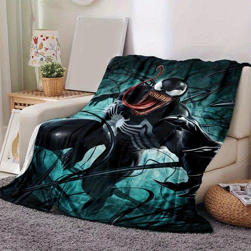 1pc Venom Printing Blanket - Soft, All-Season Throw for Living Room, Bedroom,Personalized Gift with Adorable Cartoon Design