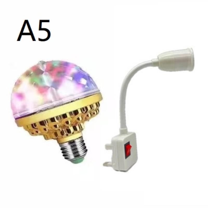 RGB Stage Magic Ball Light 360° Full Rotation Color Changing USB Plug for Bar Club DJ Show Anniversary Party Decor