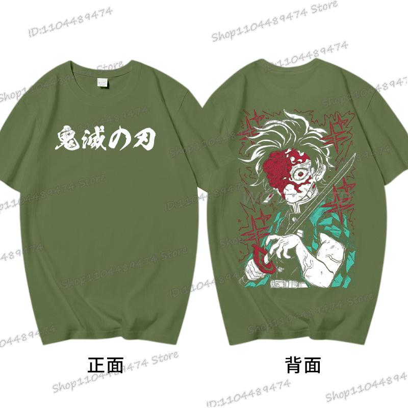 Kamado Tanjirou T-shirt Gifts Funny Demon Slayer Comic Tshirt Printed Short Sleeve Cotton Men Women Kimetsu No Yaiba Anime Tops
