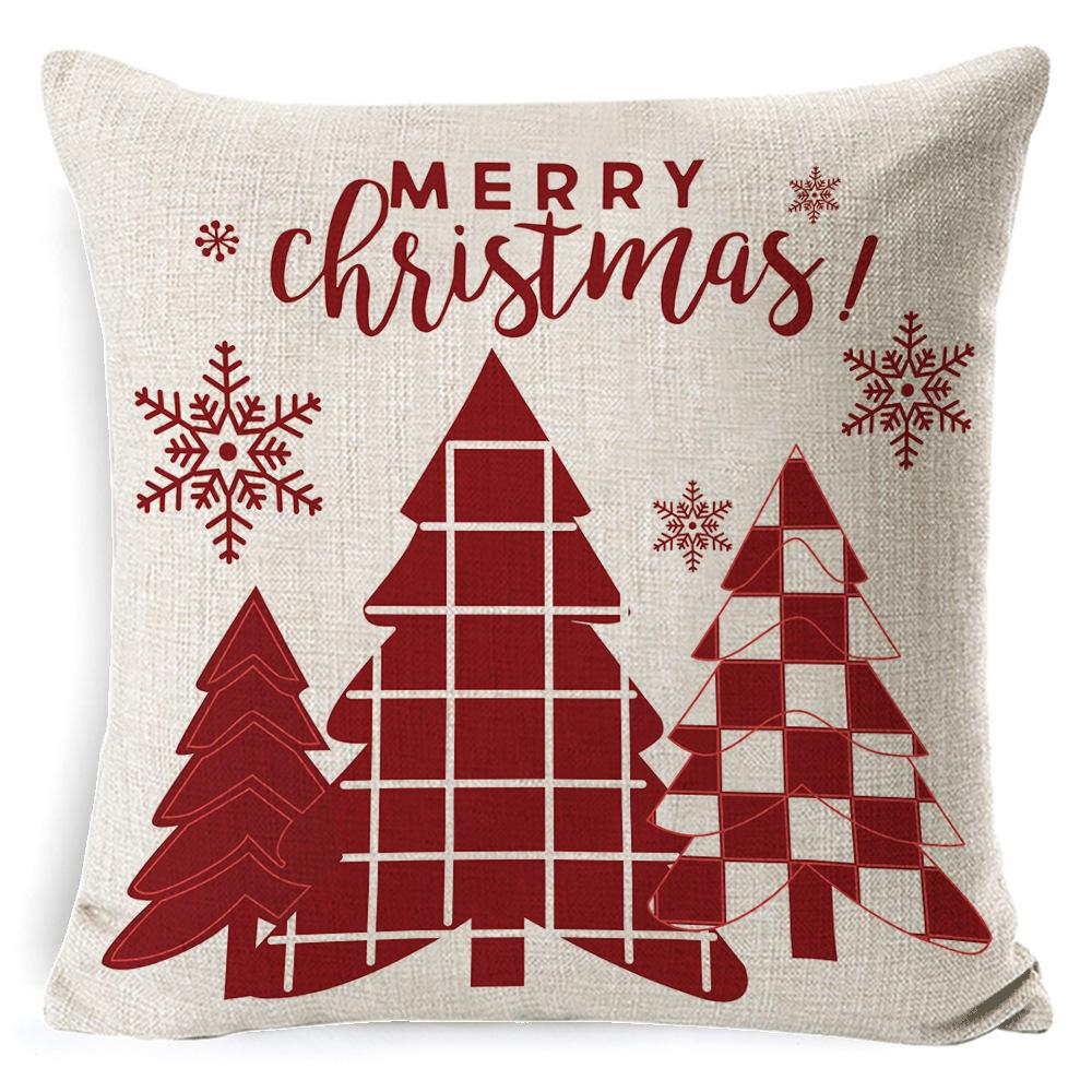 

Christmas Pillow Case Christmas Tree Pillow Linen New Home Pillow 45 * 45 pillowcase
