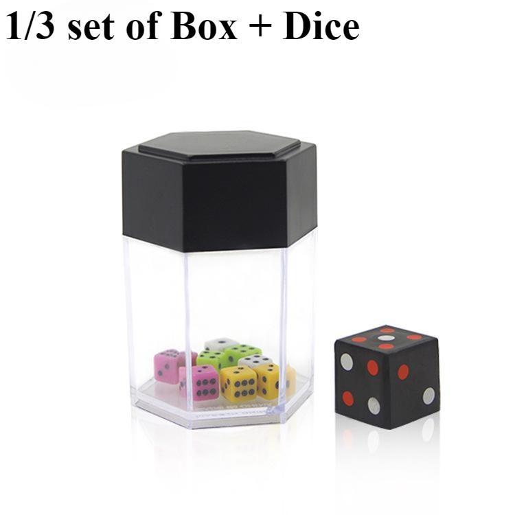 1/3set Colorful Dice, Split Dice Toys, Magic Show Props