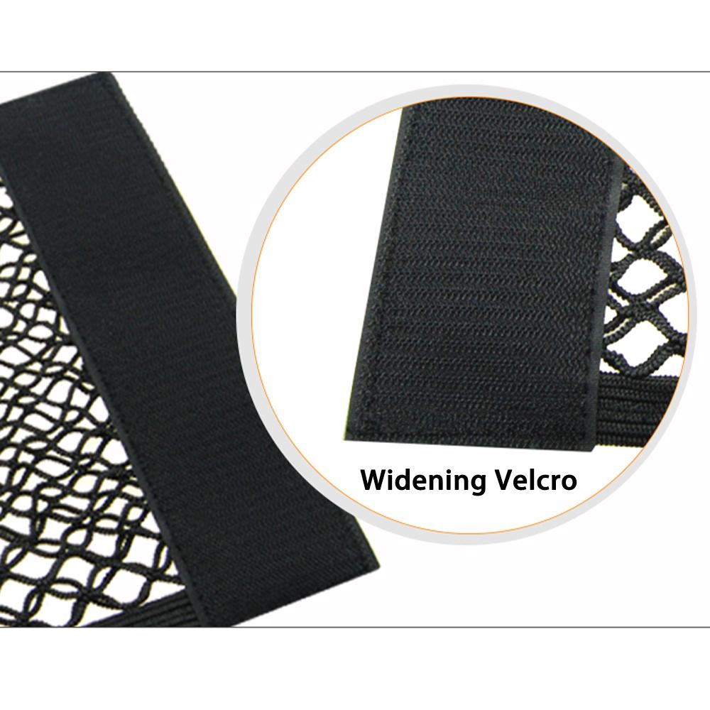 Car Back Rear Elastic Net Mesh Pocket Trunk Paste Fixed Storage Bag For  A4 B9 B8 A3 8V 8P 8L A6 Q5 Organizer Accessories