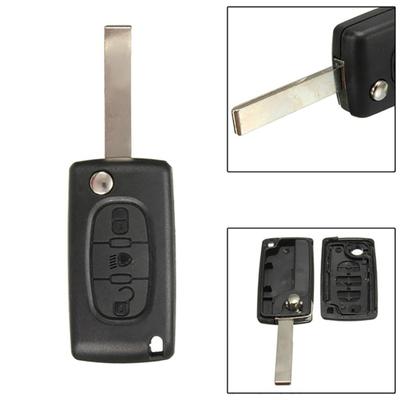3 Buttons Flip Folding Car Key Fob Shell Cover for Citroen C2 C3