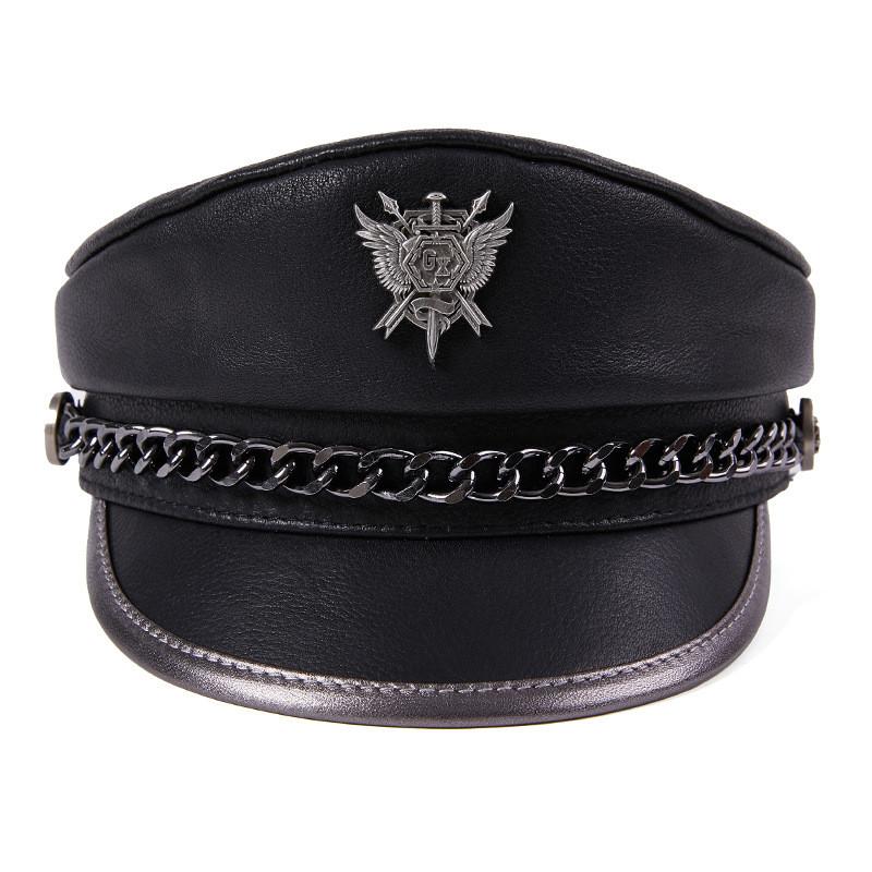 Beretă cu viziere din piele pentru femeie Newsboy Paperboy Bakerboy Fisherman Style Fiddler Cabbie Cap Captain Sailor Hat