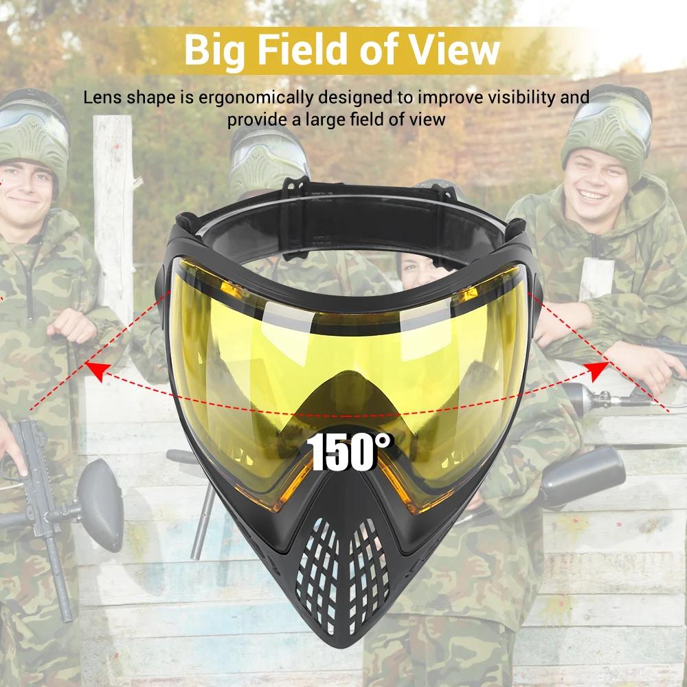 FMA PAINTINGALL Máscara facial completa para Airsoft