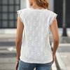 Summer New Lace Splicing, Women's Fashion Thin Section V-neck Pullover Shirt Tops Outside