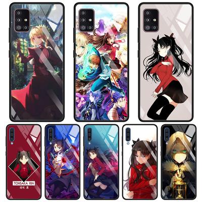 Schutzhülle aus gehärtetem Glas für Samsung Galaxy A51 A71 A91 A72 A52 A81 A41 A31 A21 A21s M51 M31 M21 Hülle Fate Zero Tohsaka Rin