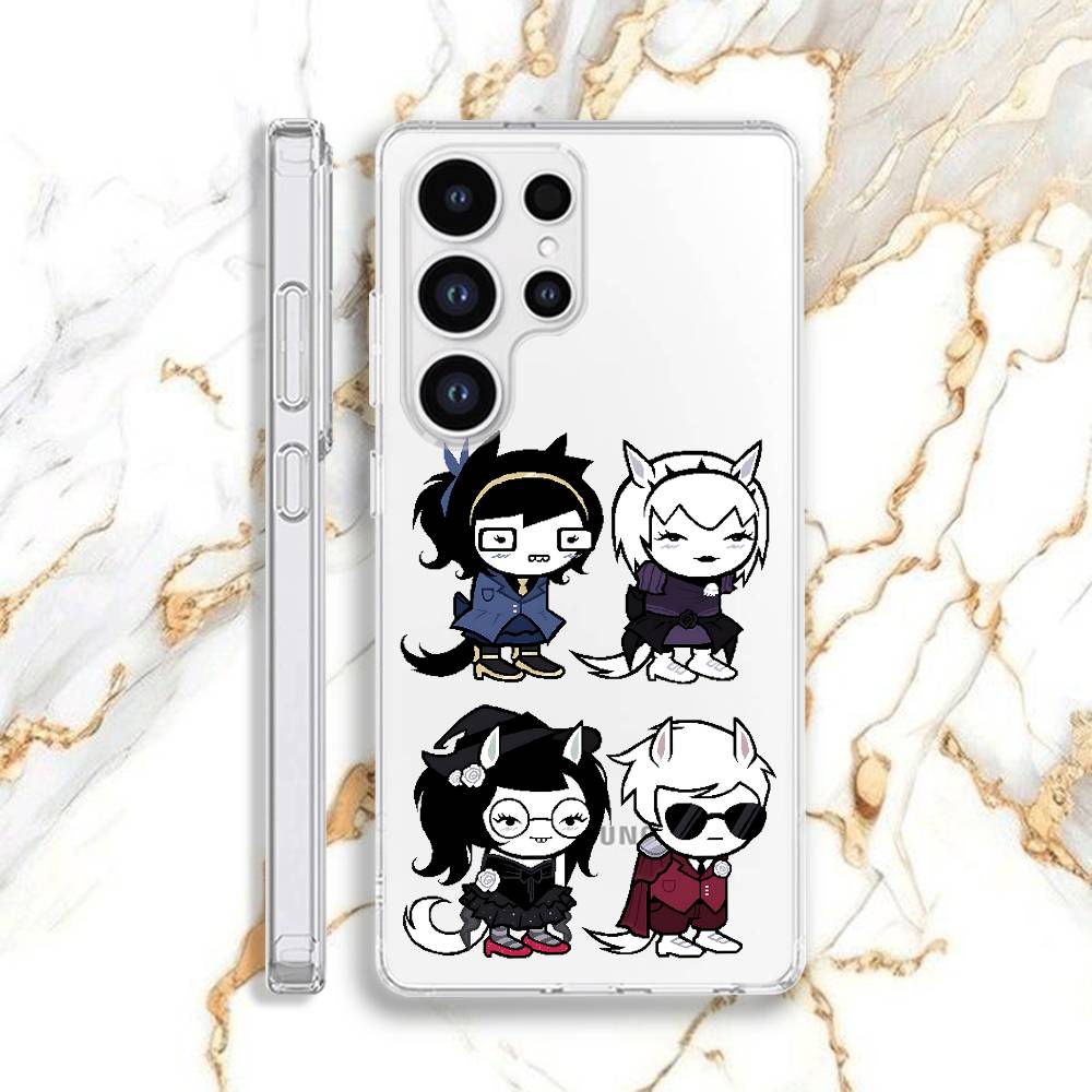 

H-HomestuckS Phone Case For Samsung S22,S24,S30,S10,S21,S25,S23,S10,PIus,Ultra,5G,FE,lite Transparent Shell SamsungS24plus