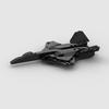 Moc Building Blocks Yf-23 Black Widow Stealth Fighter Military Model Children'S Easy-To-Assemble Educational Toy Ornament Gift