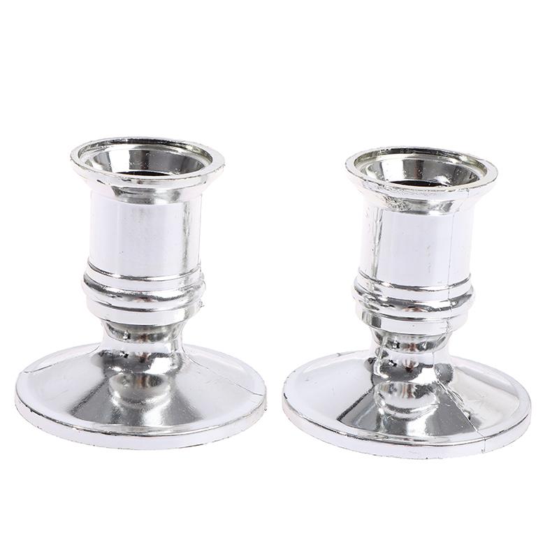 1/2Pcs Crystal Glass Candle Holder Stand Wedding Candleholder Candlestick Candle Base Candelabra Dining Home Decor Candle Accs