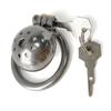 304 rustfritt stål Super Small Short Cage med Stealth Lock