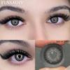 FUNSACHY Colored Contact Lenses Yearly Blue Lens for Eyes Makeup Beauty Brown Color Lenses Fashion Grey Pupils Contacts 2Pcs