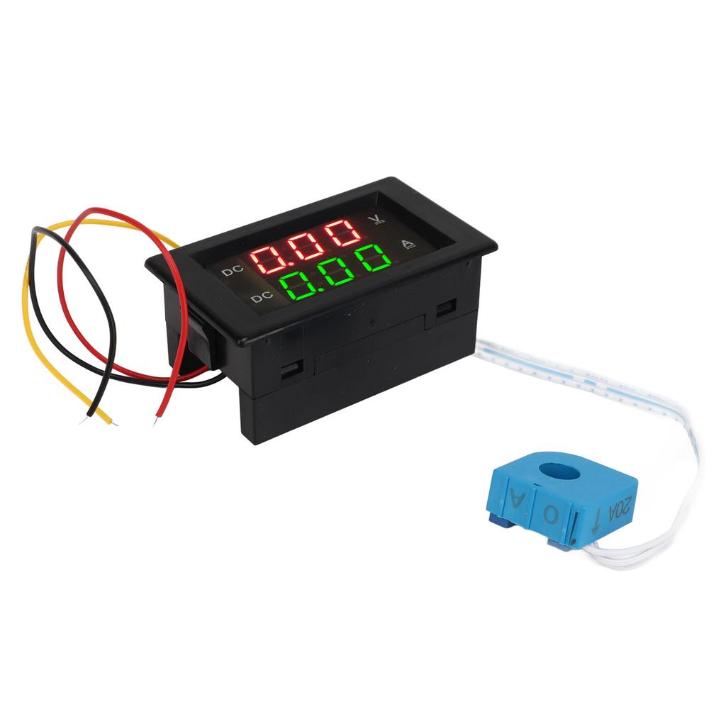 2 in 1 Volt Amp Meter 600V 20A Dual Digital Display LED Ammeter Voltmeter Gauge for Car Motorcycle