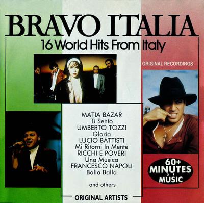 CD VARIOUS - Bravo Italia 16 World Hits From Ita CD2627072 Musique Interna 1989 Netherland Pop Used