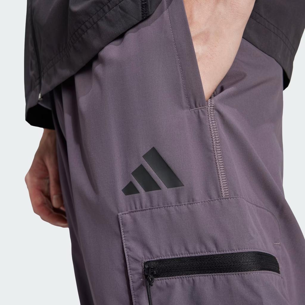 Adidas City Escape Lightweight Comfortable Soft Loose Cargo Pants Men Bottoms Gray JF3313