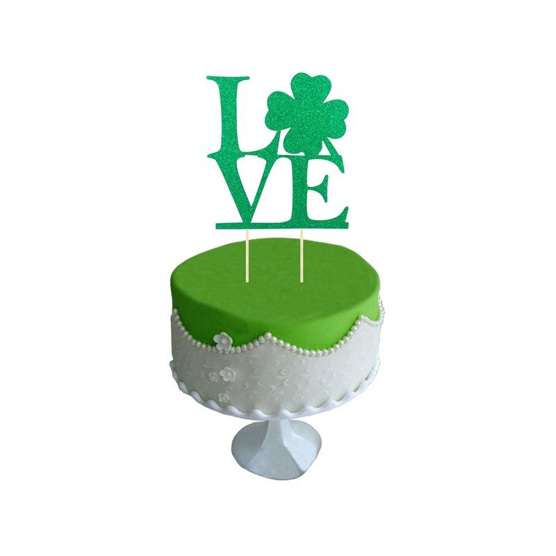 Day St Patricks Irish Festival Decor Banner Cake Topper Party Decor Supplies