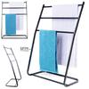 Black Vertical Metal Clothes Dryer, Extendable, 47-78x94 Cm