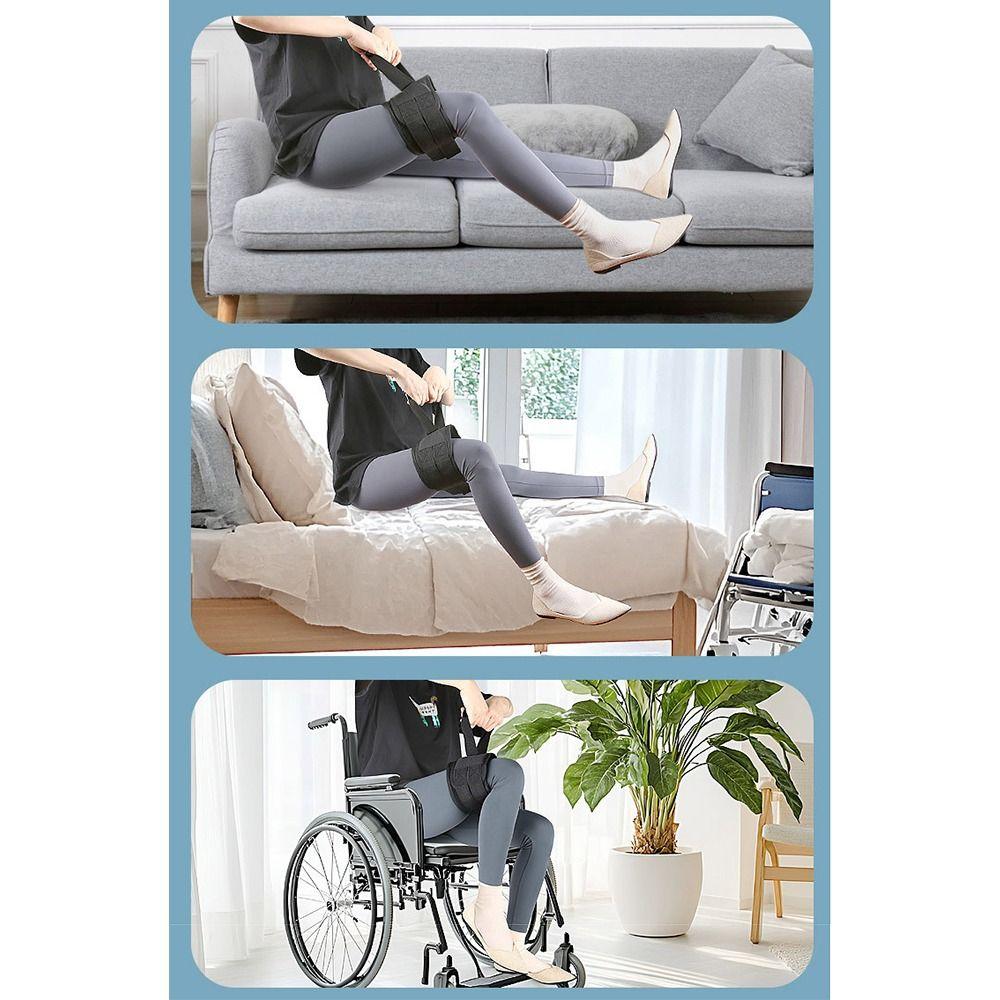 Comfortable Support Leg Lifter Strap Adjustable Pull Up Assistance Belt For Elderly