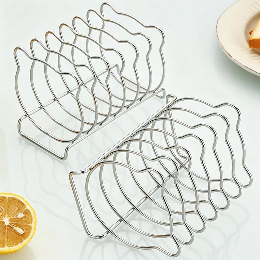 Toast Holder Rack Stainless Steel Cooking Rack Versatile Use As Toast Stand Bread Rack For Baking Grid Pizza Plate Grill Pot