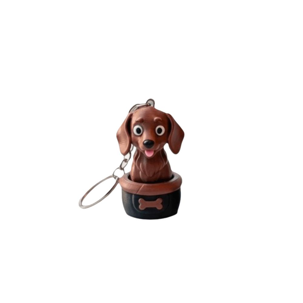 3D Printed Clicker Toy Keychain Clicking Sound Fidget Toy Dog Key Pendant Bag Backpack Charms