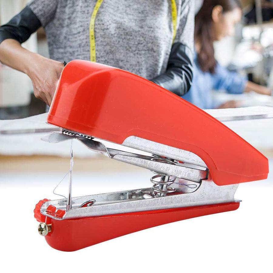 Portable Handheld Mini Sewing Machine Manual Compact Easy-to-Use Sewing Tool Adjustable Tension Knob Quick Repairs Outdoor JXB
