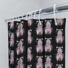 Unique Gothic Horror Shower Curtain Spooky Skull Halloween Decor Bathroom Set Creepy Psycho Killer Art Dark Aesthetic Room Divid