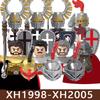 Medieval Roman Soldier Figures Building Blocks MIlitary Castle Warrior Hospital Templar Knight Flag Cloak Accessories Bricks Toy