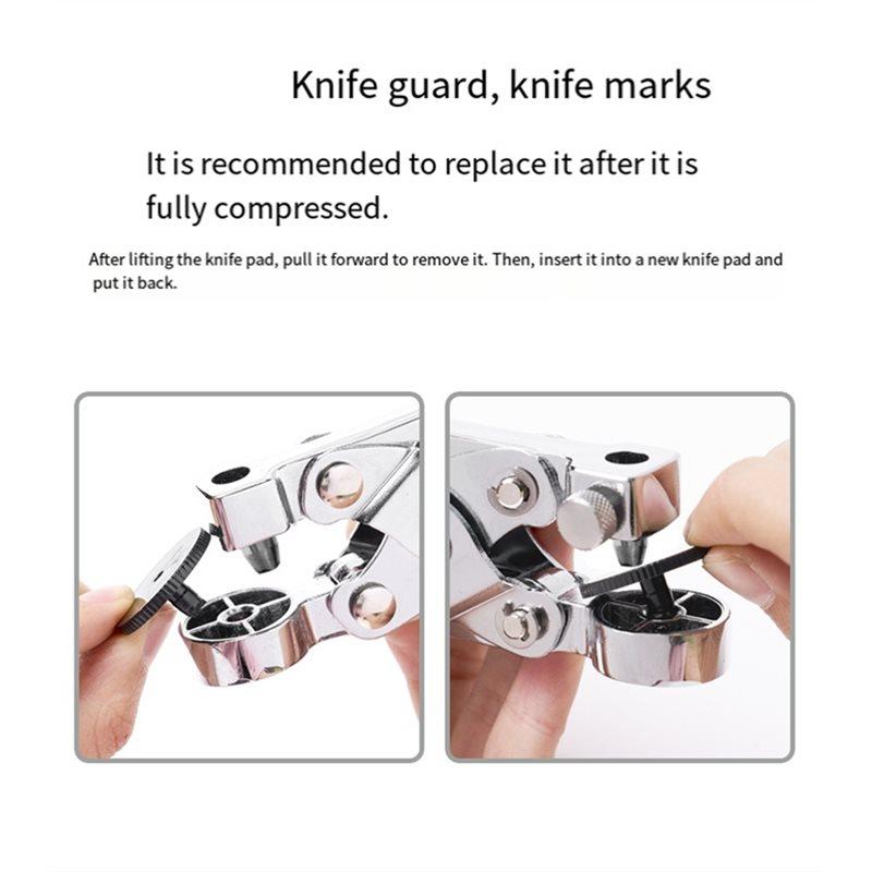 7 Hole Adjustable Leather Punch Plier Multi Size Belt Watch Strap Hole Punch Tool for Leather Silicone Plastic Bags
