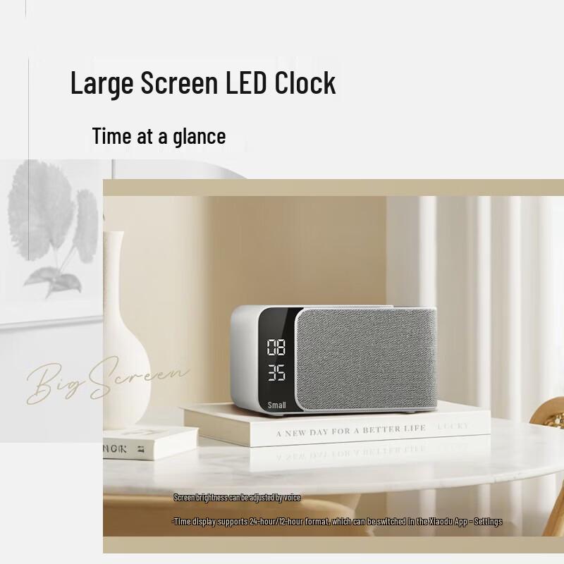 XiaoDu Smart AI Speaker with LED Clock CN plug (adapter included)