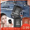 Interior Stickers 1Pcs Leather Emblem Car Key Case Keychain Zipper Key Case Bag For CT ES GS NX IS250 CT200h IS300h ES300h