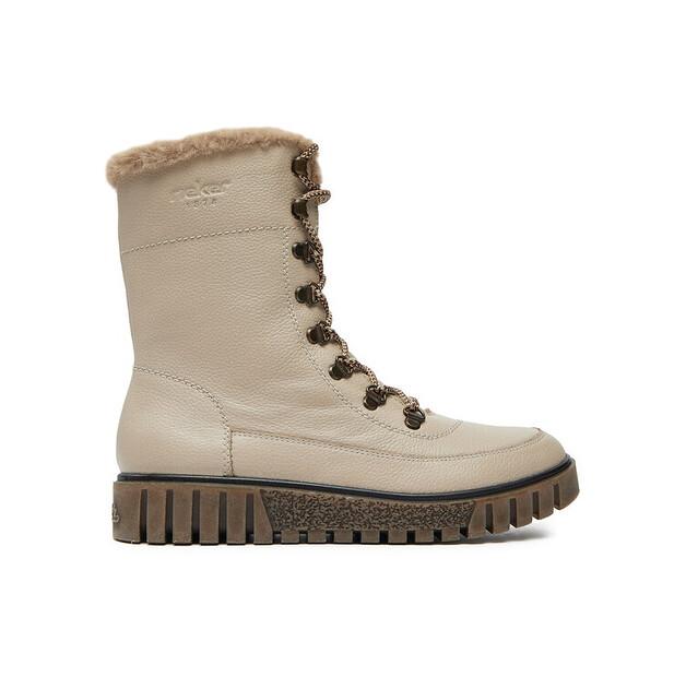 Rieker Y3405-60 Beige Ankle Boots