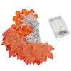 Maple Leaf String Light with Constant Light Flashing Dual Modes Indoor Outdoor Holiday Party Decors(  9.8ft 20LED )