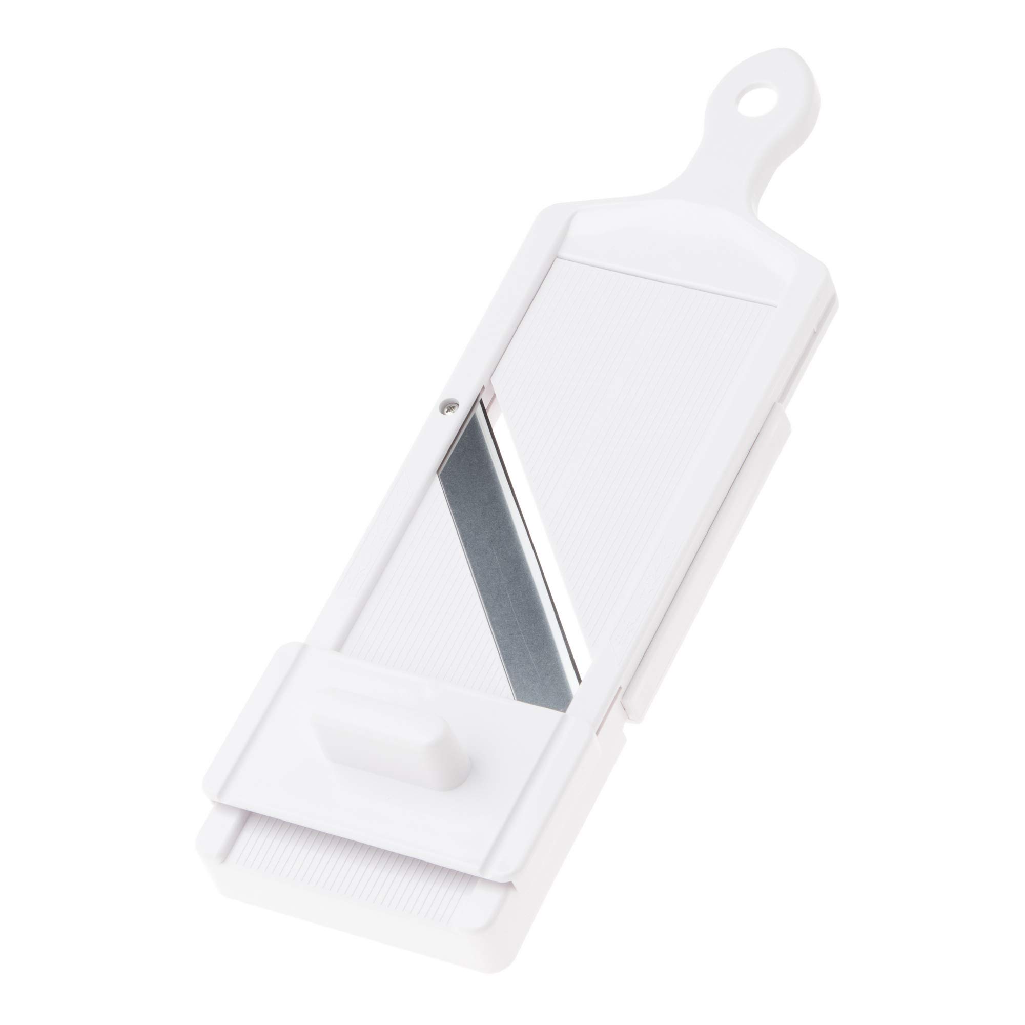 

Shimomura Kougyou Сделано в Японии Слайсер с держателем, регулировка толщины, гибкая нарезка капусты, ломтики томатов Сделано в Ниигате 0,8 мм~3,0 мм SFS-102 белый