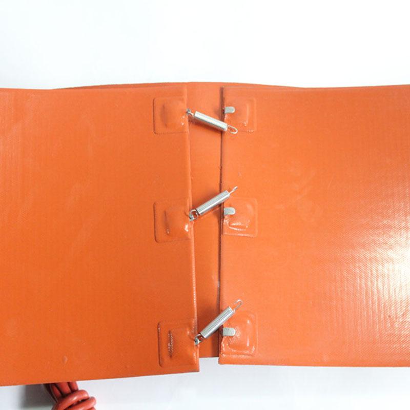 Oil Drum Silicone Heating Belt with Spring Buckle