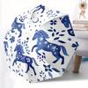 1pc Horse Floral Automatic Open/Close Umbrella Sturdy Iron Frame, Compact Travel Umbrella, Perfect Gift for Women, Men, Birthdays, Anniversa