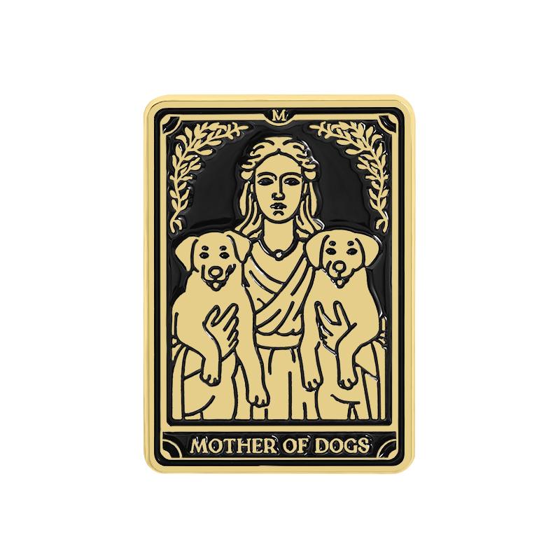 Tarot Cards Enamel Pins The Witch The Nurse Membership Card Reminder Notes Brooches Lapel Badge Fashion Jewelry Gift for Friends