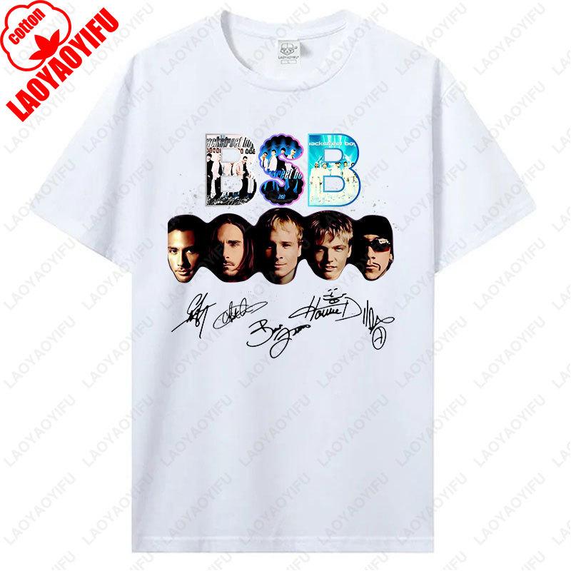 Backstreet Boys Millennium Tour Hudební Vintage Tričko Pánské Dámské Hipster Populární Vrcholy Letní Móda Streetwear Unisex Trička Dárek