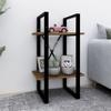 VidaXL 2-Tier Bookcase Brown Oak 40x30x70 Cm Engineered Wood 821302