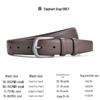 2023 Women's Genuine Leather Black Pin Buckle Wide Belt for Jeans